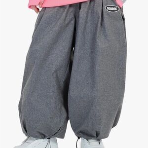 DOOREK Super baggy gray snow pants unisex one size